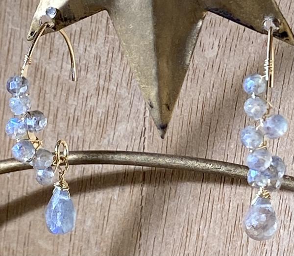 Labradorite and 14k gold filled earrings picture
