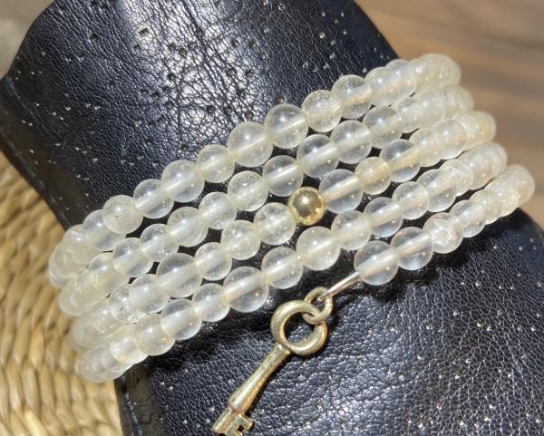 Clear quartz coil bracelet picture