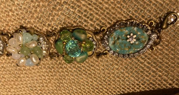 Vintage up cycled bracelet picture