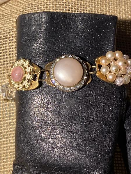 Vintage up cycled bracelet picture