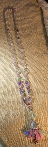 Fluorite long necklace picture