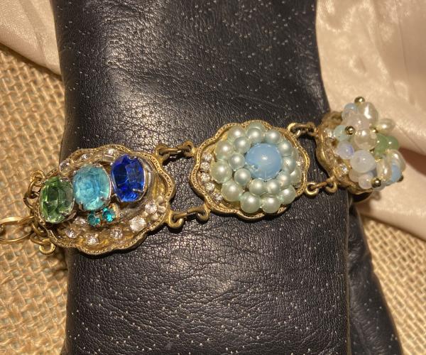 Vintage up cycled bracelet picture
