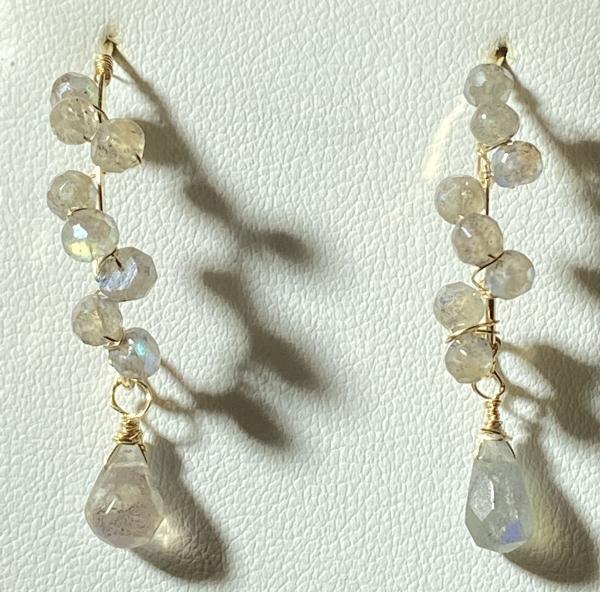 Labradorite and 14k gold filled earrings picture