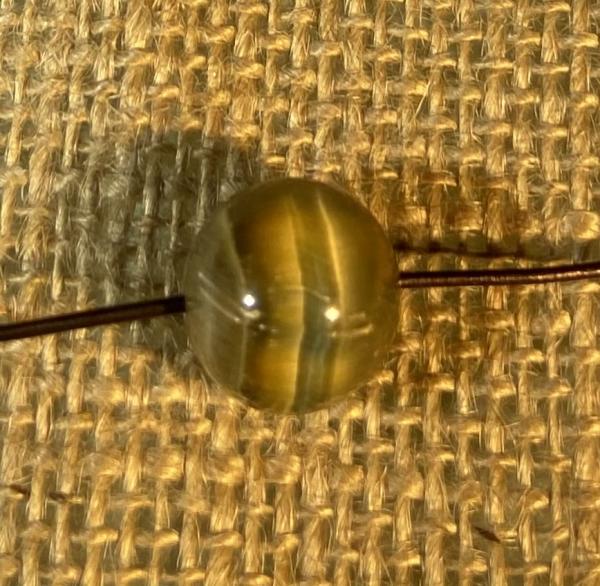 Gold sheen obsidian necklace picture