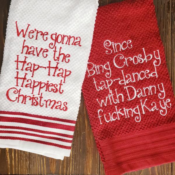 Set of Christmas Vacation kitchen Towels picture