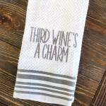 Embroidered Towel, Third wines a charm
