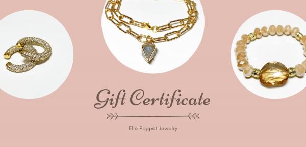 Ello Poppet Jewelry Gift Certificate! picture