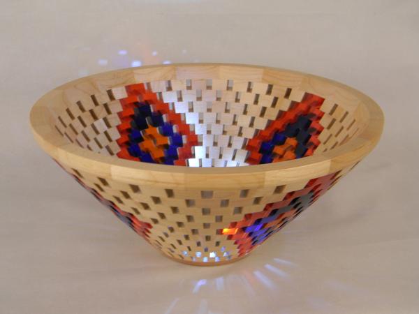 Wood and Resin Open Segment Bowl picture