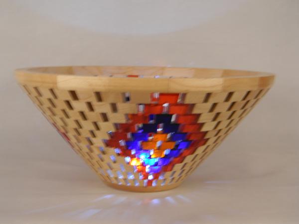 Wood and Resin Open Segment Bowl picture