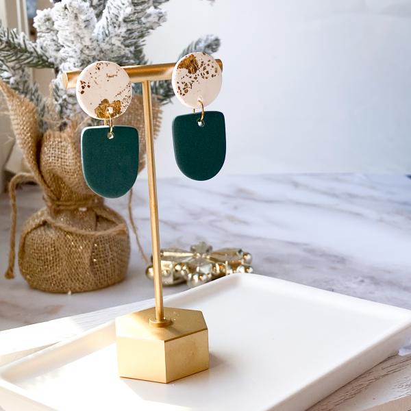 Gold Foil and Green Dangles picture