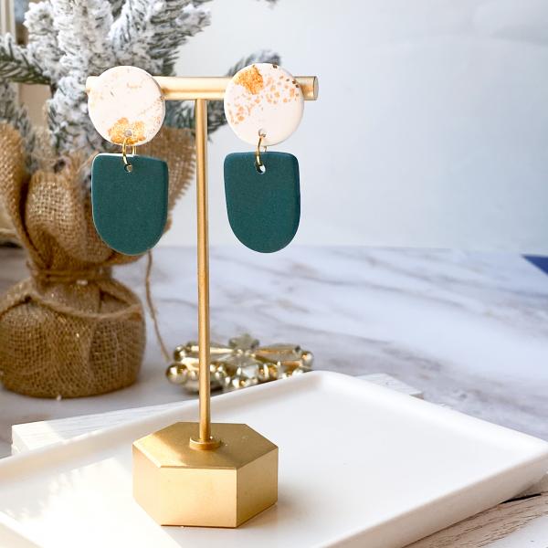 Gold Foil and Green Dangles picture