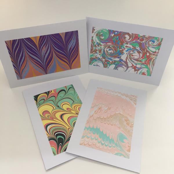 Marbled Notecards (set of 4, assorted patterns) picture