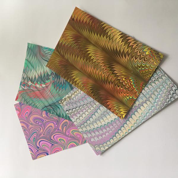 Marbled Art Postcards (set of 8)