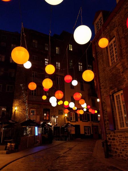 Floating Light in Old Quebec City
