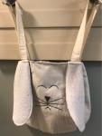 Cream and Plaid Bunny Bag