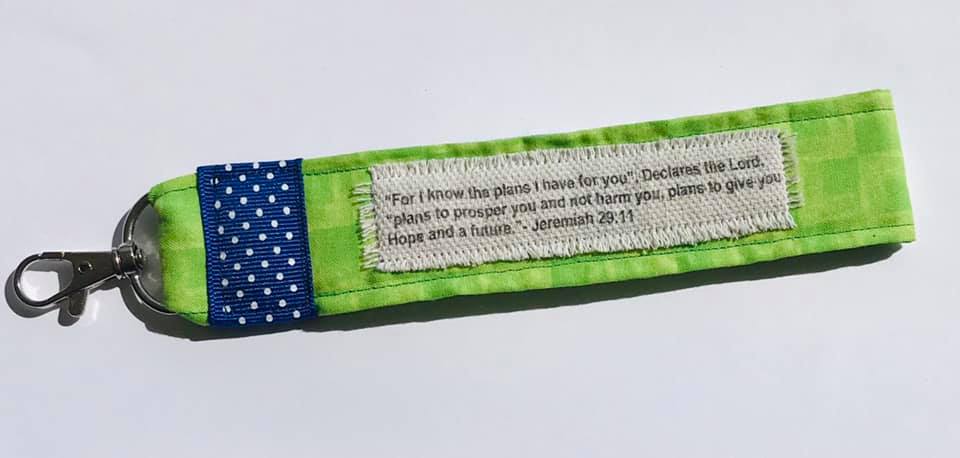 Bible Verse Keychain picture