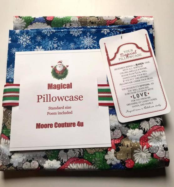 Christmas Dog Pillowcase with Magical Pillowcase Poe, picture