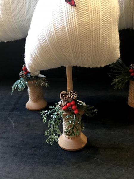 Set of 3 White Christmas Trees picture