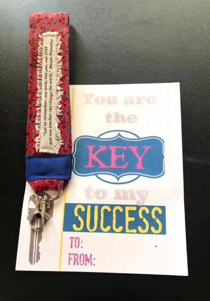 Teacher Key Chain with Thank You card