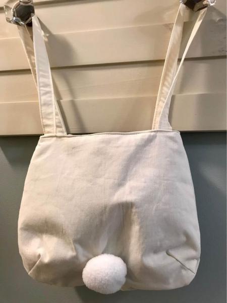 Cream and Plaid Bunny Bag picture