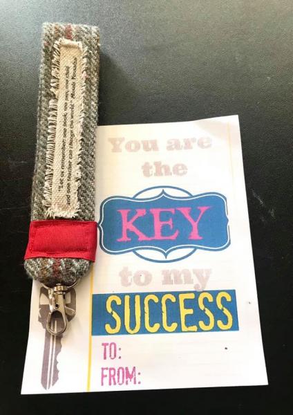 Teacher Key Chain with Thank You card