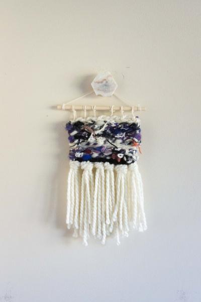 Scrap Yarn Mini Tapestry #3