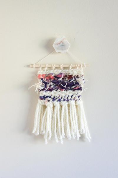 Scrap Yarn Mini Tapestry #2