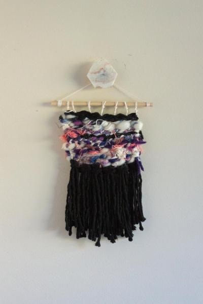 Scrap Yarn Mini Tapestry #4
