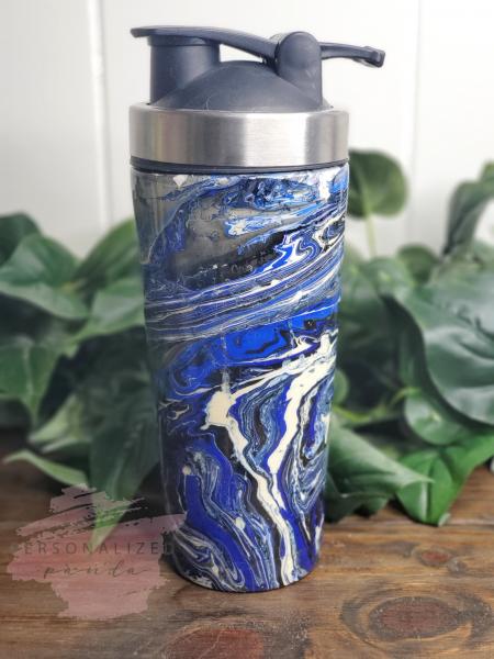 Black and Blue Swirl Shaker picture