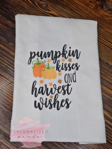 Pumpkin Kisses Kitchen Towel picture