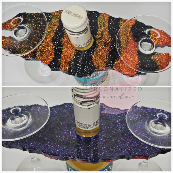 Halloween Two Sided Glitter Wine holder picture