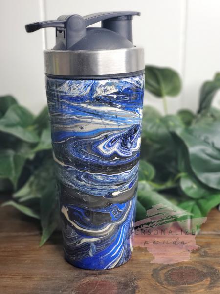 Black and Blue Swirl Shaker picture