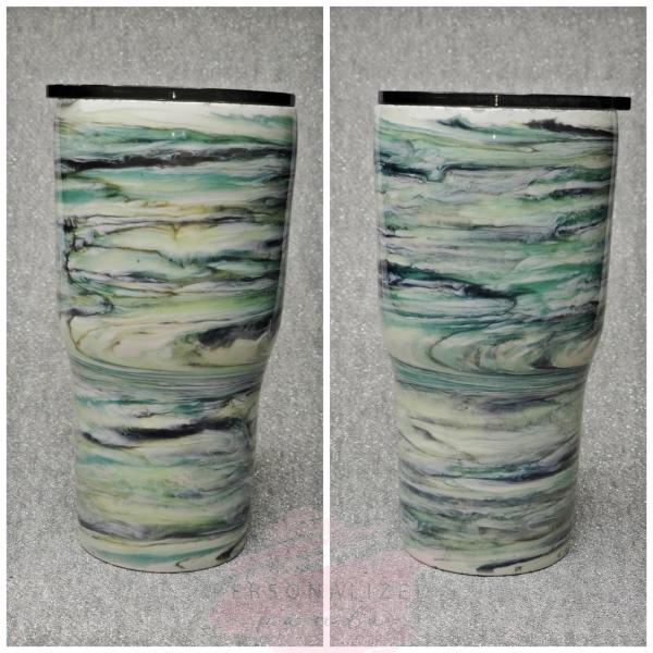 Blue/Green Color Change 30 oz Swirl Tumbler picture