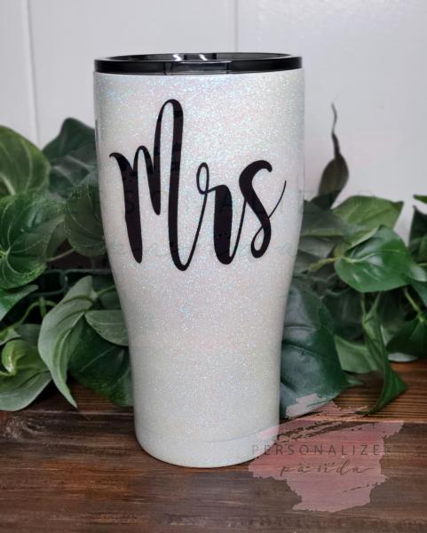 Mrs. 30 oz  Glitter Tumbler