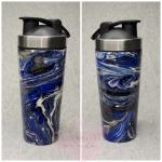 Black and Blue Swirl Shaker