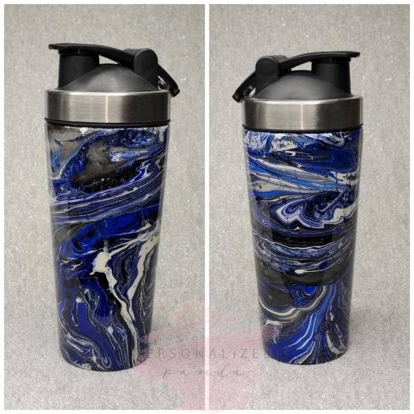 Black and Blue Swirl Shaker picture