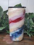 Red White and Blue 20 oz Glitter Swirl