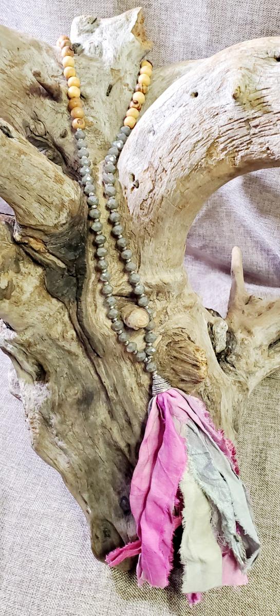 Sari Silk Tassel Necklaces picture