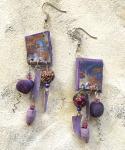 Daring purple dangles