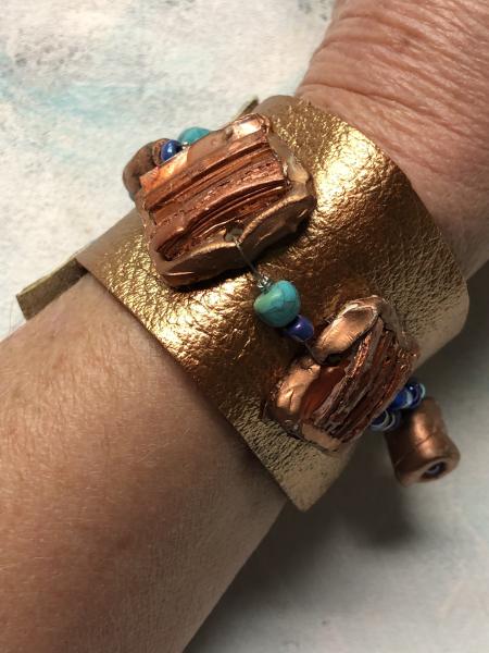 turquoise copper bracelet picture