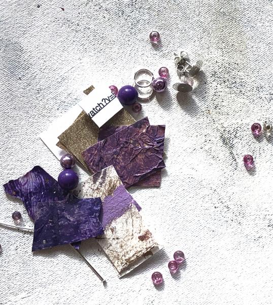 DIY Earring kit purple