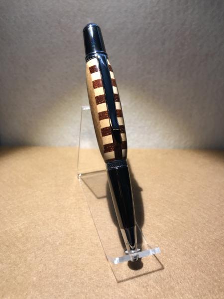 Striped Laminate Wood Pen picture