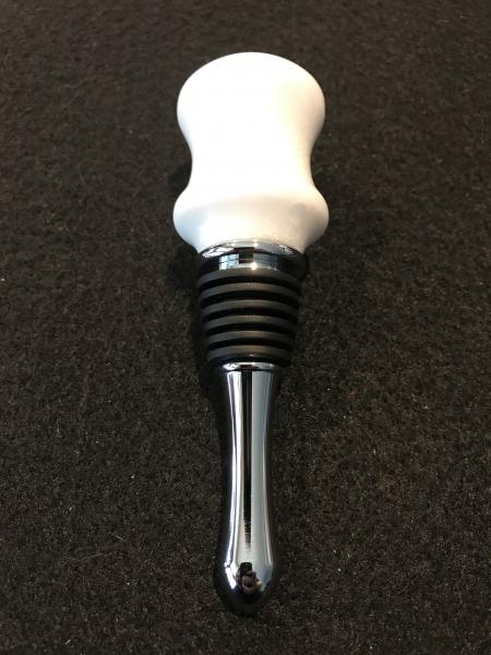 White Acrylic Wine Bottle Stopper