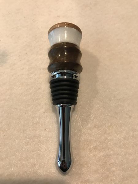 Walnut Wood Wine Bottle Stopper picture