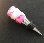 Pink & White Acrylic Wine Bottle Stopper