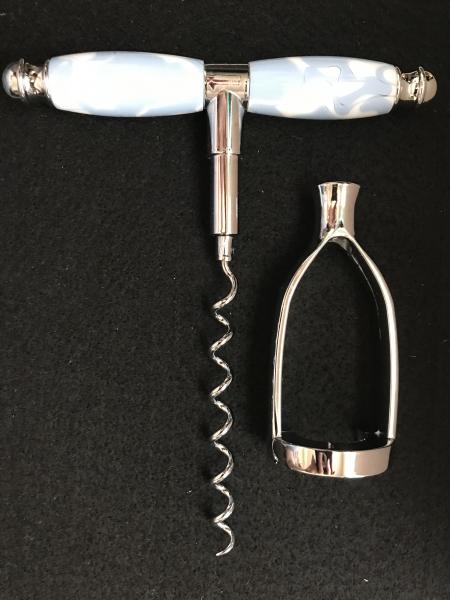 Blue & White Swirl Corkscrew picture