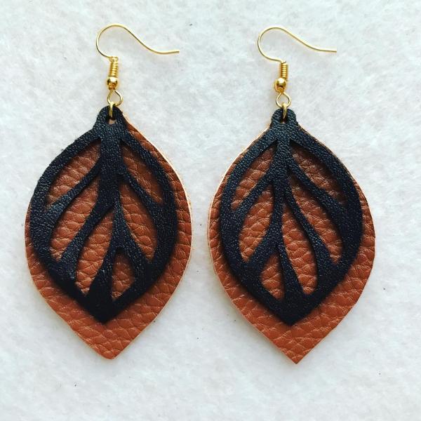 Layered Leaf Earrings picture