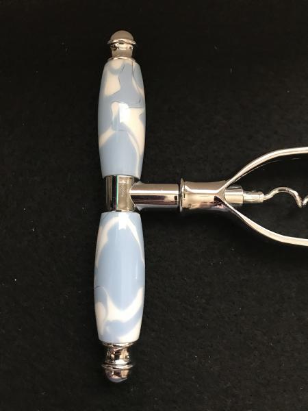 Blue & White Swirl Corkscrew picture