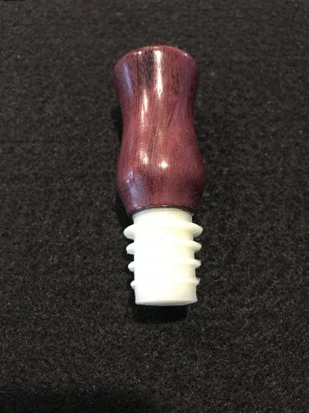 Purpleheart Wood Wine Bottle Stopper