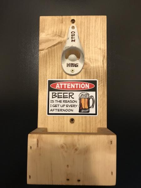 Attention Beer Beer Bottle Opener picture